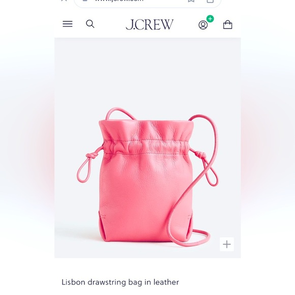 J.Crew NWT London Crossbody, leather, mini purse, pink - Picture 2 of 10
